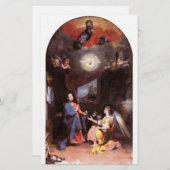 ヴァージンと受胎告知エンジェル、ホワイト 便箋 (正面/裏面)