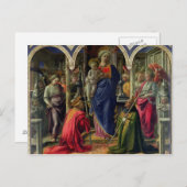 ヴァージンと天使に囲まれた子供 ポストカード (正面/裏面)