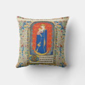 ヴァージンと天使のアンティークフローラ旋回 クッション (裏面)