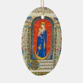 ヴァージンと天使のアンティークフローラ旋回 セラミックオーナメント (右)