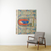 ヴァージンと天使のアンティークフローラ旋回 タペストリー (インサイチュ)