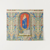 ヴァージンと天使のアンティークフローラ旋回 タペストリー (正面(横))