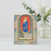 ヴァージンと天使のアンティークフローラ旋回 ポストカード (スタンド正面)