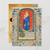 ヴァージンと天使のアンティークフローラ旋回 ポストカード (正面/裏面)