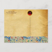 ヴァージンと天使のアンティークフローラ旋回 ポストカード (裏面)