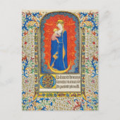 ヴァージンと天使のアンティークフローラ旋回 ポストカード (正面)