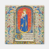 ヴァージンと天使のアンティークフローラ旋回 マグネット (正面)