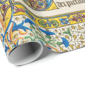 ヴァージンと天使のアンティークフローラ旋回 ラッピングペーパー (ロールコーナー)