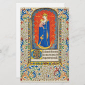 ヴァージンと天使のアンティークフローラ旋回 便箋 (正面/裏面)