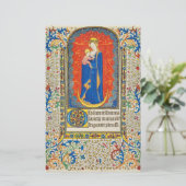 ヴァージンと天使のアンティークフローラ旋回 便箋 (スタンド正面)