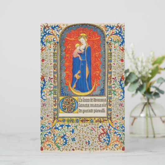 ヴァージンと天使のアンティークフローラ旋回 便箋 (スタンド正面)