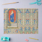 ヴァージンと天使のアンティークフローラ旋回 薄葉紙 (クラフト)