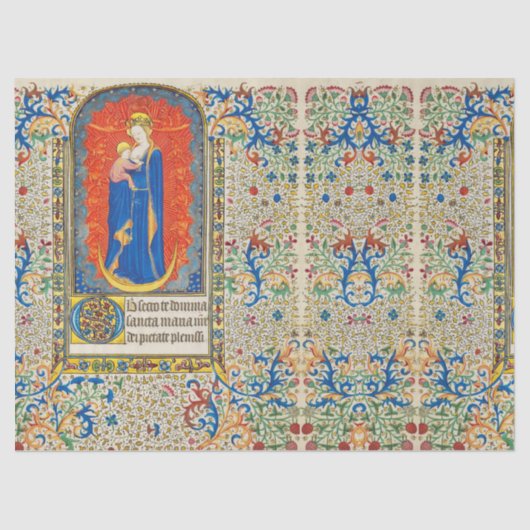 ヴァージンと天使のアンティークフローラ旋回 薄葉紙 (正面)