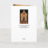 ヴァージンと天使の金ゴールド神聖なアートアイコン シーズンカード (裏面)