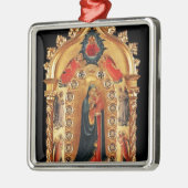 ヴァージンと天使の金ゴールド神聖なアートアイコン メタルオーナメント (左)