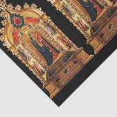 ヴァージンと天使の金ゴールド神聖なアートアイコン 薄葉紙 (詳細)