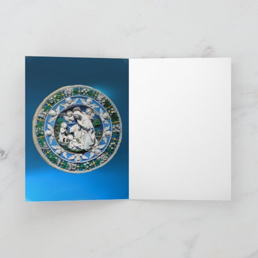 ヴァージンと天使を持つ子供、ラウンドブルーサファイア シーズンカード (内部)