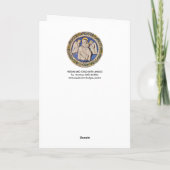 ヴァージンと天使を持つ子供、ラウンドブルーサファイア シーズンカード (裏面)