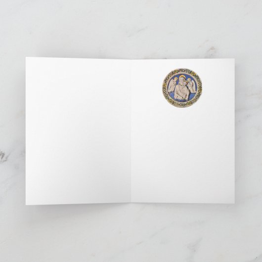 ヴァージンと天使を持つ子供、ラウンドブルーサファイア シーズンカード (内部)