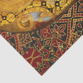 ヴァージンと天使、赤い青の金ゴールドクリスマス 薄葉紙 (詳細)