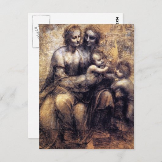 ヴァージンと子とサンアンスケッチ ポストカード (正面/裏面)