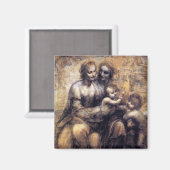ヴァージンと子とサンアンスケッチ マグネット (正面/裏面)