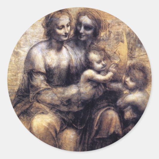 ヴァージンと子とサンアンスケッチ ラウンドシール (正面)