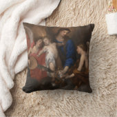 ヴァージンと子ども(音楽を通して天使をつくる) クッション (ブランケット)