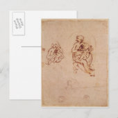ヴァージンと子の勉強, c.1478-1480 ポストカード (正面/裏面)