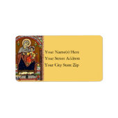 ヴァージンと子ヴィンテージ住所 シール (正面)