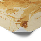 ヴァージンと子供が司教によって崇拝,修道士と女性 ポスター (角)