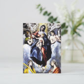 ヴァージンと子供とサンマルティナ葉書 ポストカード (スタンド正面)