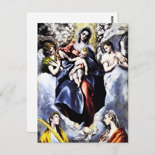 ヴァージンと子供とサンマルティナ葉書 ポストカード (正面/裏面)