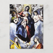 ヴァージンと子供とサンマルティナ葉書 ポストカード (正面)