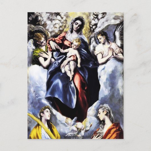 ヴァージンと子供とサンマルティナ葉書 ポストカード (正面)