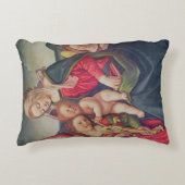ヴァージンと子供と天使のミュージシャン アクセントクッション (正面)
