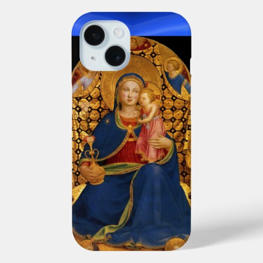 ヴァージンと子供と天使,ブルーサファイア Case-Mate iPhoneケース (裏面)