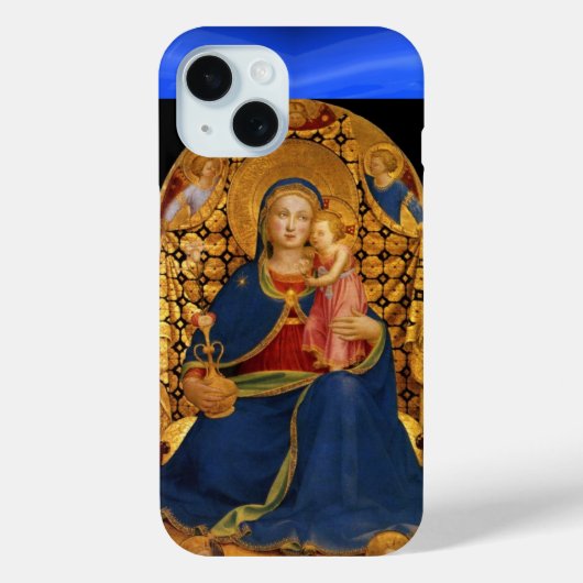 ヴァージンと子供と天使,ブルーサファイア Case-Mate iPhoneケース (裏面)