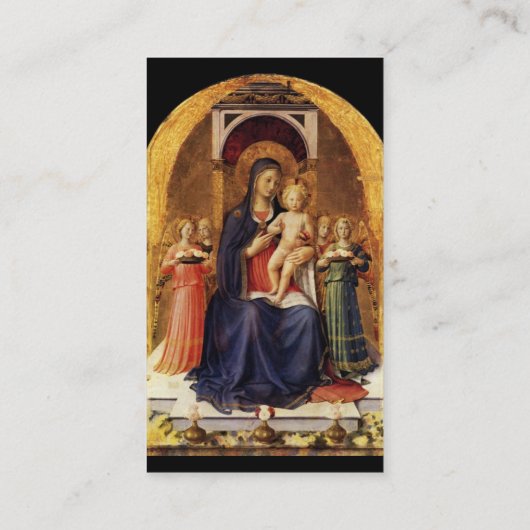 ヴァージンと子供と天使,金ゴールドブラック 名刺 (裏面)