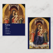 ヴァージンと子供と天使，青 名刺 (正面/裏面)