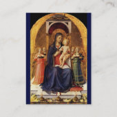 ヴァージンと子供と天使，青 名刺 (裏面)