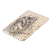 ヴァージンと子供と聖アン， c.1501-10 (ペンと マグネット (左側)