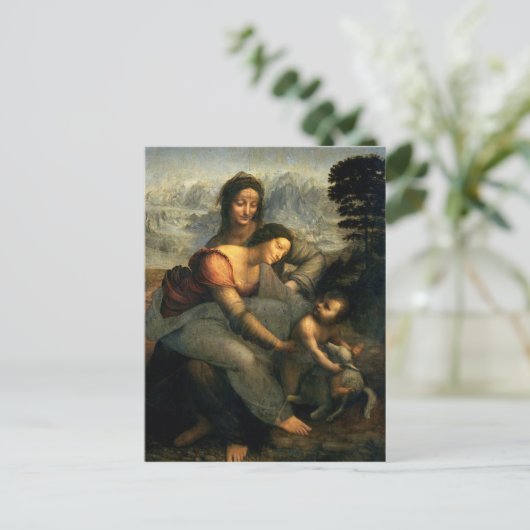 ヴァージンと子供とSt. Anne, c.1510 ポストカード (スタンド正面)