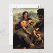 ヴァージンと子供とSt.Anne & Lamb ポストカード (正面/裏面)