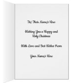 ヴァージンと子供のアリスはViArtクリスマスカードを持っている (内側 (右))