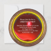 ヴァージンと子供のクリスマスパーティー赤ルビー 招待状 (裏面)