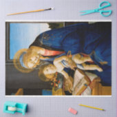 ヴァージンと子供のサンドロ・ボッティチェリ 薄葉紙 (クラフト)