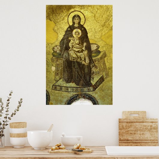 ヴァージンと子供のモザイク萩野ソフィア ポスター (キッチン)