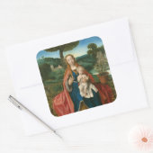 ヴァージンと子供のランドスケープファインアート スクエアシール (封筒)