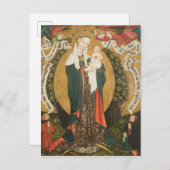 ヴァージンと子供の三日月のデスタ ポストカード (正面/裏面)
